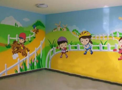 西昌幼儿园墙体彩绘制作流程及注意事项